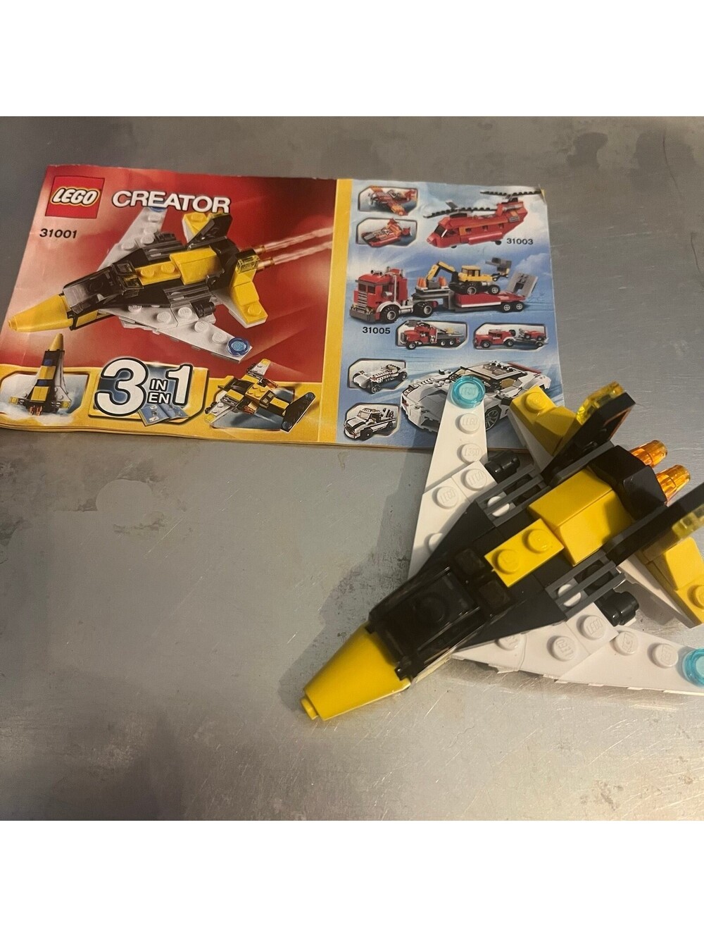 Lego Creator 3 In 1 #31001 Mini Skyflyer Complete